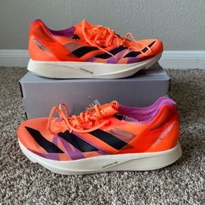 Adidas Adizero Takumi Sen 8 Athletic Orange Lilac Running